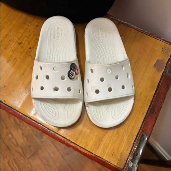 Crocs Unisex Mens and Womens Classic Slide Sandals Fresco/White 2/4 - Picture 2 of 6